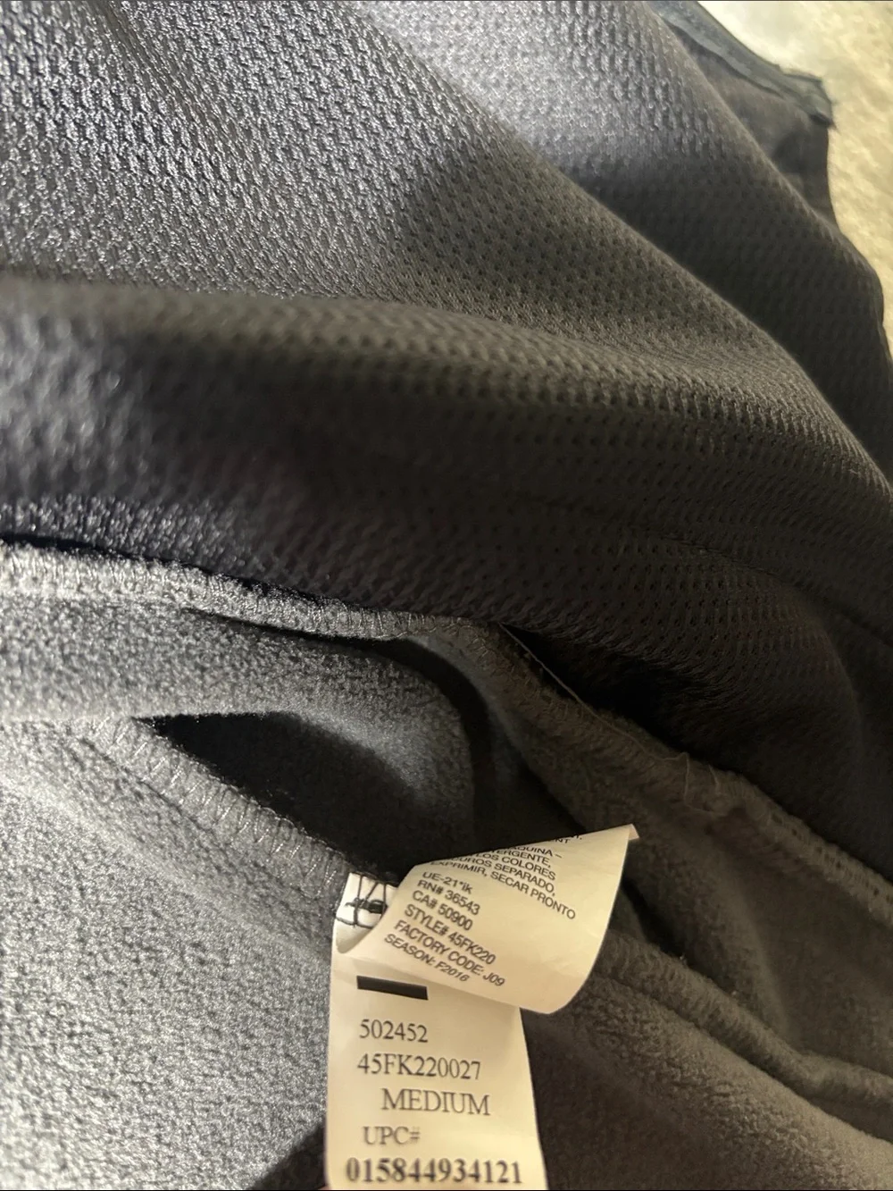 IZOD PerformX Men’s Medium Gray Fleece Full Zip Vest Outdoor Casual